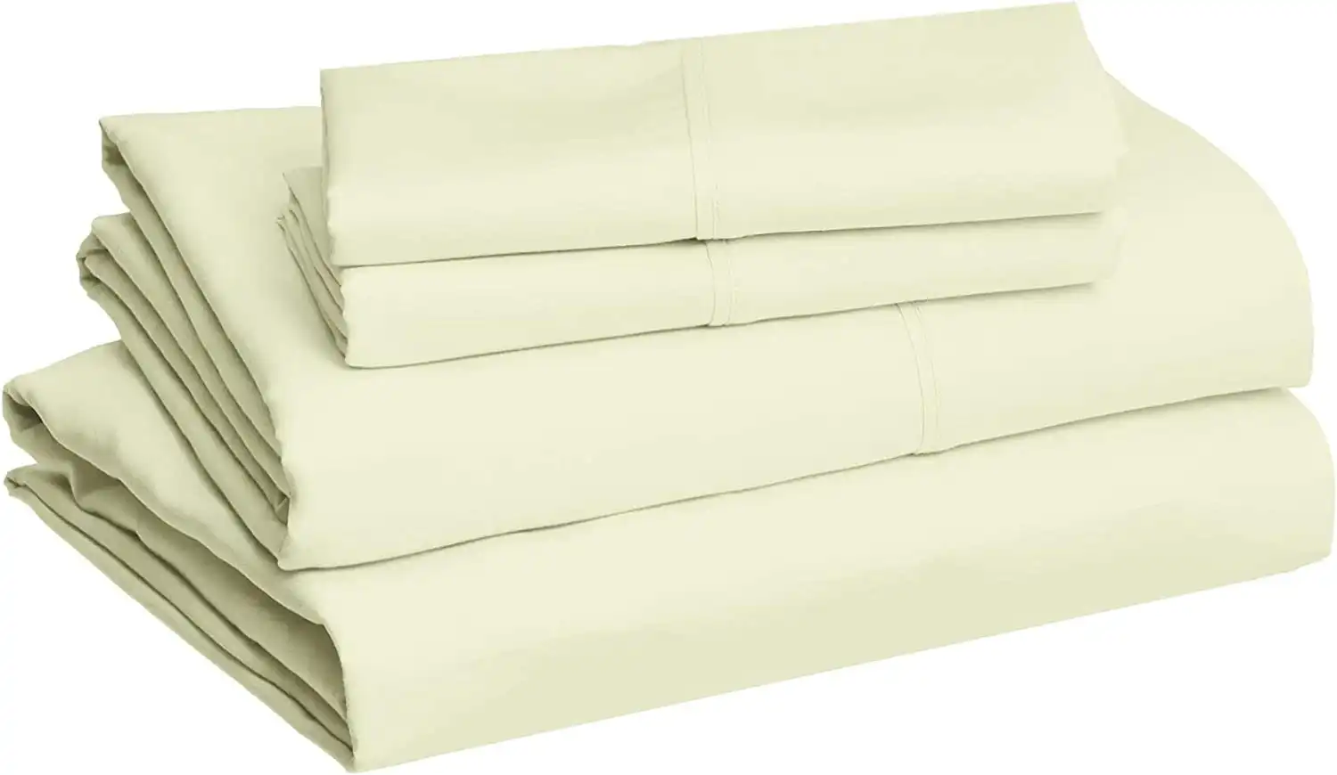 King Bed Sheet Set Microfiber Lightweight Super Soft Easy Care, 36 cm Deep Pockets Celadon Green