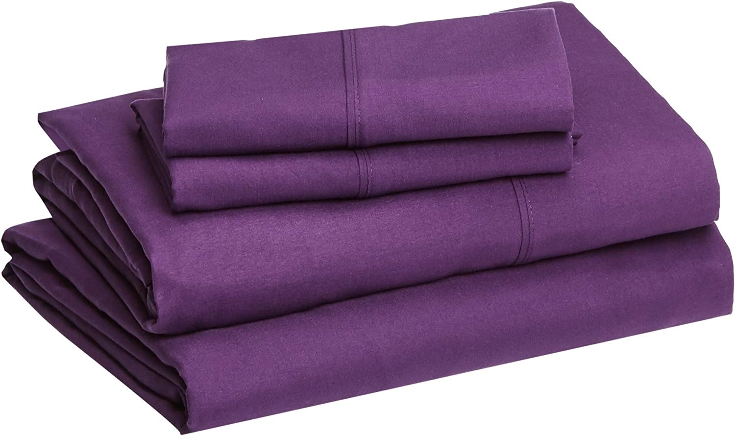 Lightweight Microfiber Bed Sheet Set, 36 cm Deep Pockets Cal King Dusty Plum