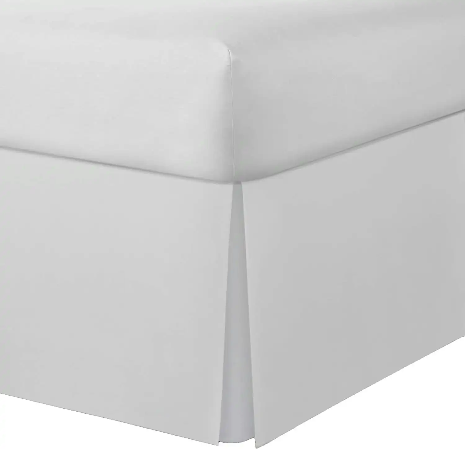 Bedding Tailored Bed Skirt, 36 cm Drop, Pleated, Queen, White