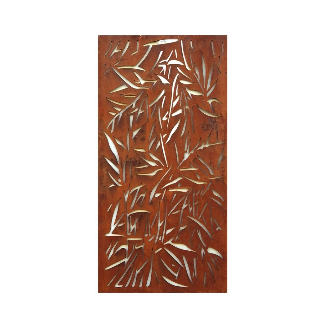 Real Rust Steel Screen Jungle 1800 x 900mm