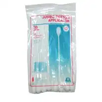 Livingstone Cotton Tip Applicator Jumbo Single Tipped Plastic Stem 18cm 20 Pack x12