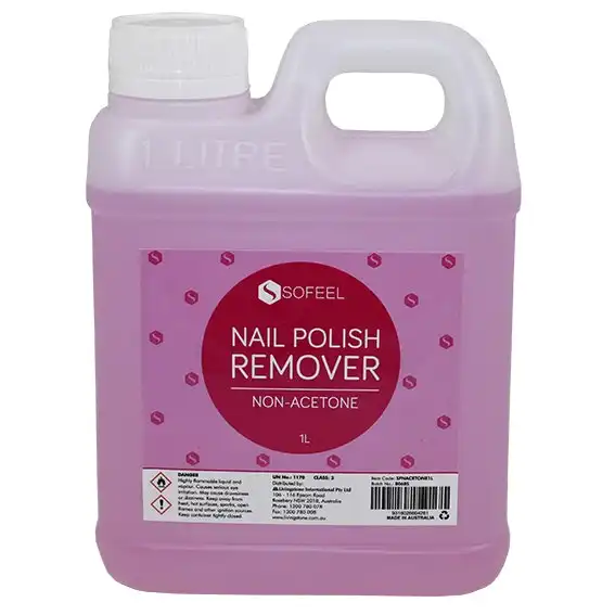 Sofeel Nail Polish Remover Non-Acetone Pink 1L