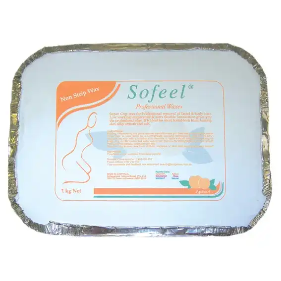 Sofeel Depilatory Professional Hot Waxes Non-Strip Wax Apricot 1kg