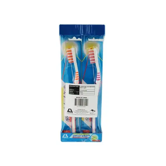 Livingstone Special White Toothbrush Adult Soft Bristles Assorted Colours 12 Pack