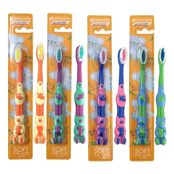 Livingstone Toothbrush Child Bear Soft Bristles 12 Pack