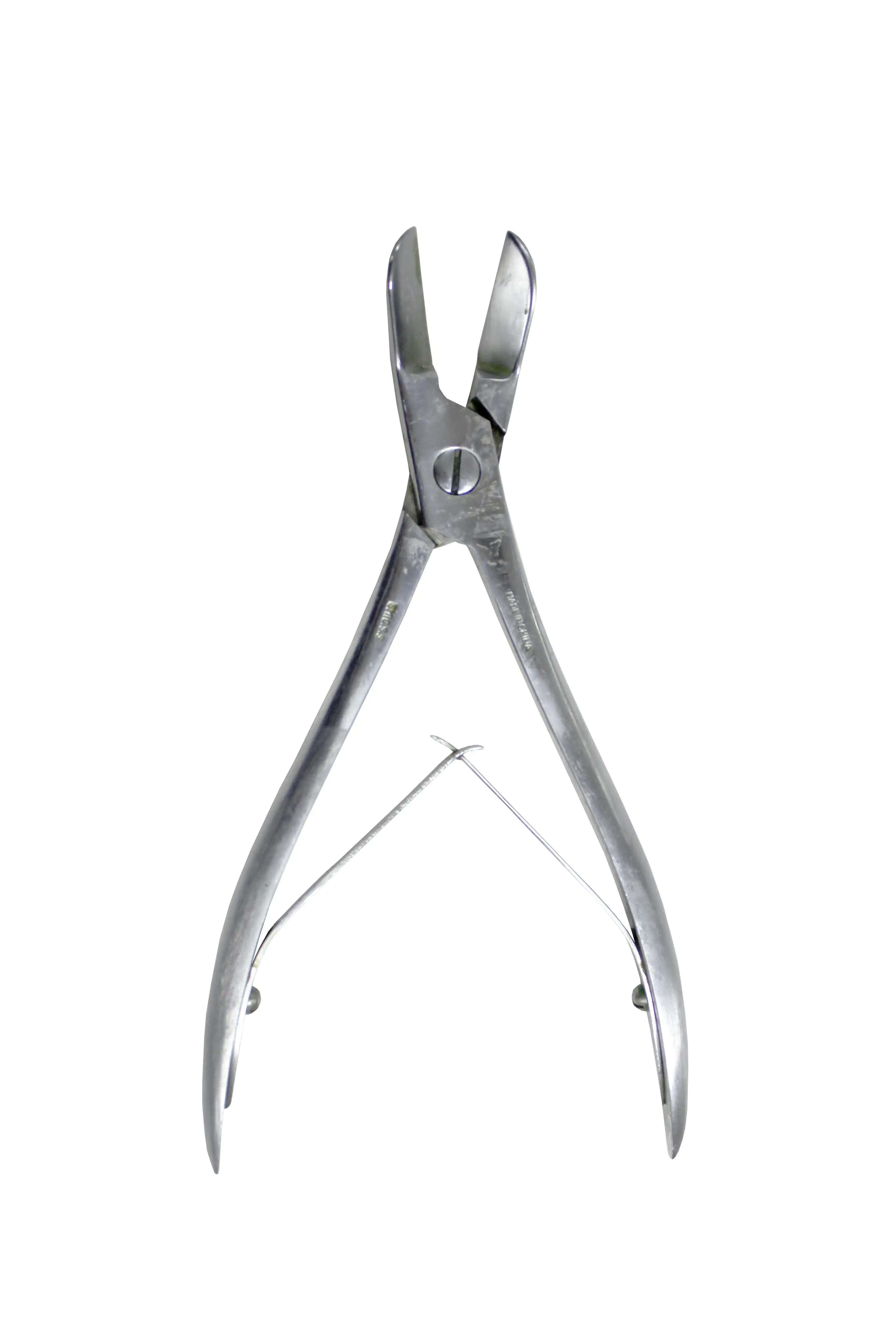 Livingstone Bone Cutter or Nail Clipper 180mm Long 26mm Straight Jaw Smooth Handle Two Arms 181g