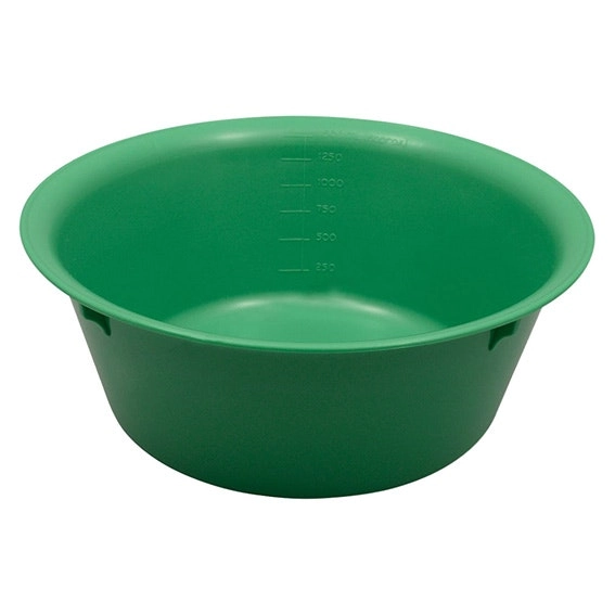 Livingstone Bowl Basin 1500ml 210mm Diameter x 80mm Height Autoclavable Plastic Green 10 Carton