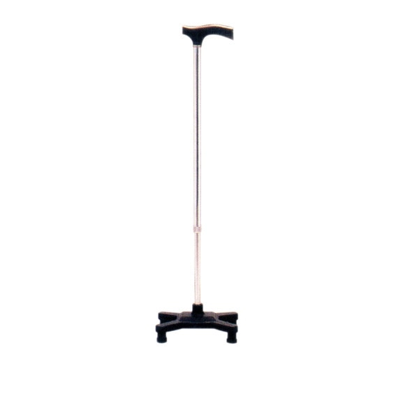 Adjustable Quad Stick Aluminium Adult 70-92.5 cm 100 kg Load Weight