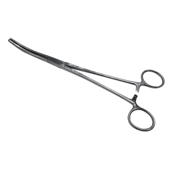 Livingstone Kocher Haemostatic Artery Forceps 15cm 1 x 2 Teeth Curved Stainless Steel