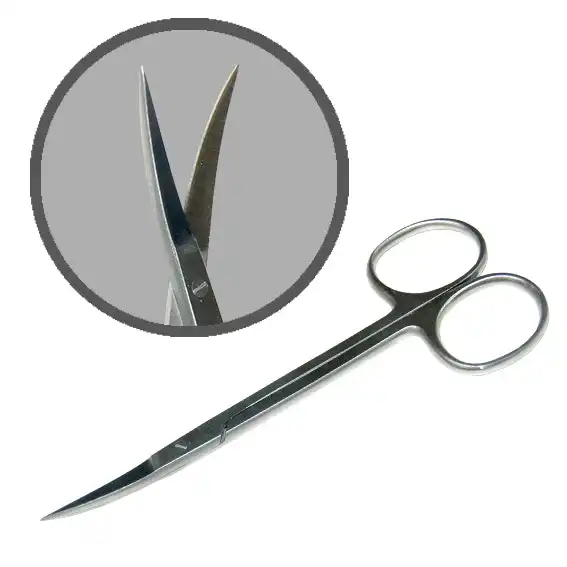 Perfect iris Scissors 11.5cm Curved/Sharp Points Stainless Steel