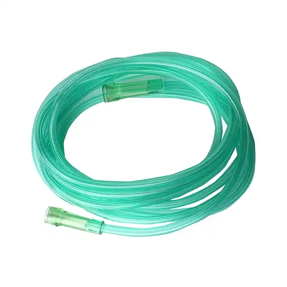 Livingstone Oxygen Tube or Tubing, Non-Kink with Funnel Connectors, 7mm Inner Diameter, 3 metres, Green Colour, Each x49