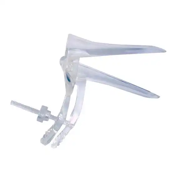EOS Vaginal Speculum, Duckbill, Cusco Safety Screw Action, Recyclable Plastic, Clear, Medium, 170 Pieces/Carton