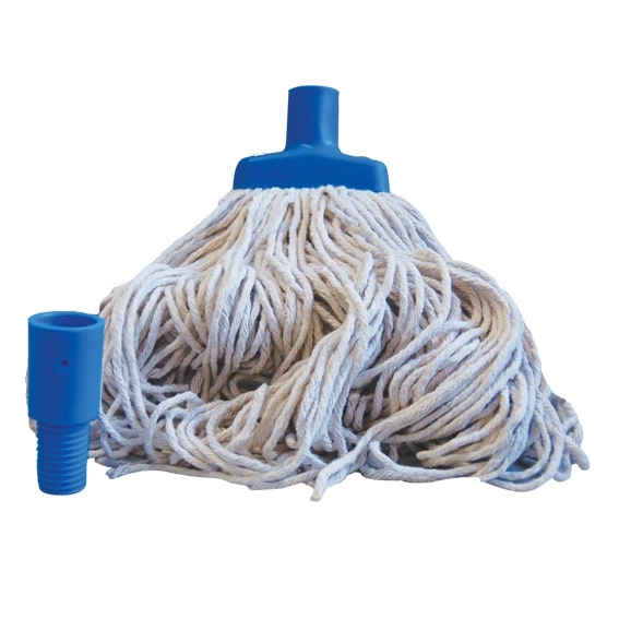 Livingstone Contractor Cotton Yarn Mop Head 350g, 22mm Screw Type Raw White