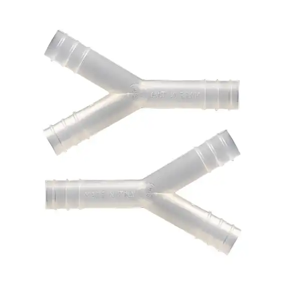 Y Connector Fits 7mm Tubes Autoclavable with Serration Polypropylene