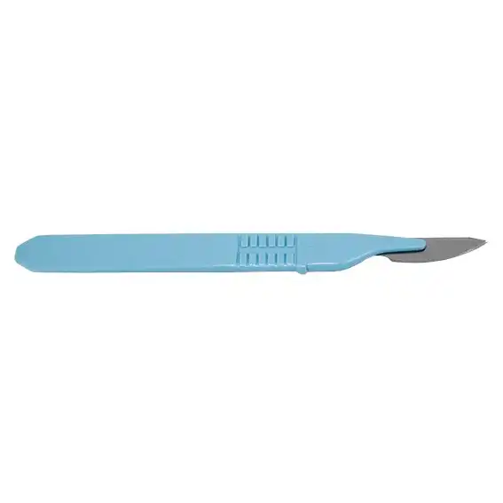 Livingstone Disposable Scalpel Stainless Steel Blade Size 24 Attached to Handle Sterile Loose