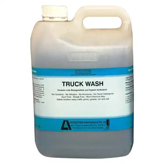 Livingstone Truck and Car Wash Cleaning Detergent, 5 Litre Bottle, Organic and Biodegradable Surfactants, Each x12