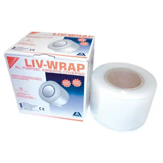 Livingstone Wrap Barrier Film, 15 x 10cm, 4 x 6 Inches, Perforated Sheets, Clear, 1200 Sheets/Box