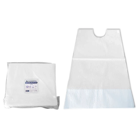 Livingstone Clothing Protector Bib with Sticky Tabs and Debris Pocket 40 x 68cm 2-ply 600 Carton