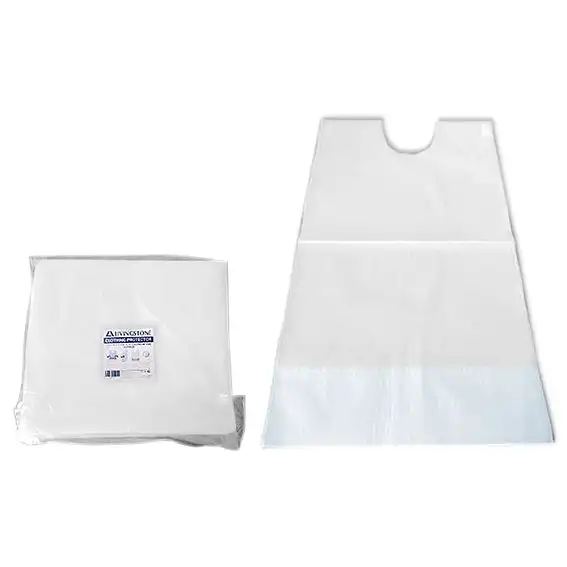 Livingstone Clothing Protector Bib with Sticky Tabs and Debris Pocket 40 x 68cm 2-ply 600 Carton