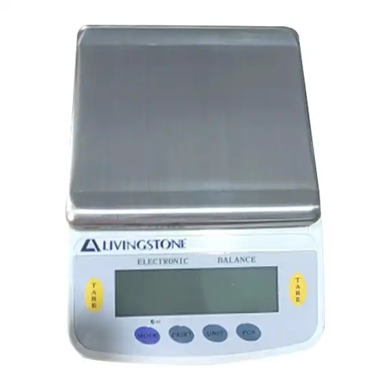 Livingstone Portable Balance, 2200 Grams Capacity, 0.1 Gram Readability, 160 x 170mm Stainless Steel Pan, Each