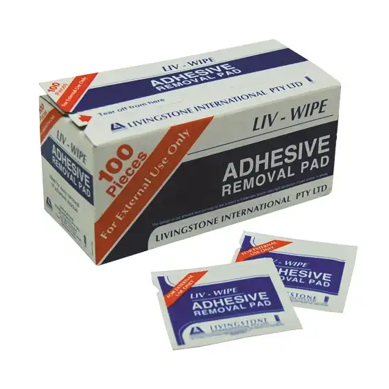 Livingstone Adhesive Remover Wipe 100 Box