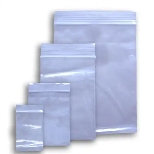 Livingstone Resealable Plastic Zip Lock Bag Clear 40 microns 250 x 300mm 500 Pack