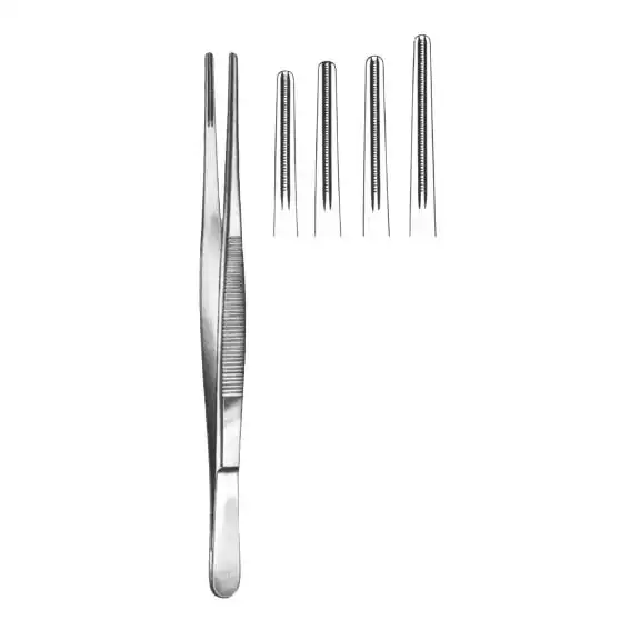 Debakey Atrauma Tissue Forceps with Serrated Teeth 15cm Stainless Steel