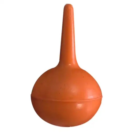 Livingstone Rubber Suction Ear Syringe Bulb 30ml Orange