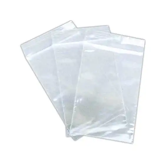 Livingstone Resealable Plastic Zip Lock Bag Clear 40 microns 90 x 150mm 100 Pack