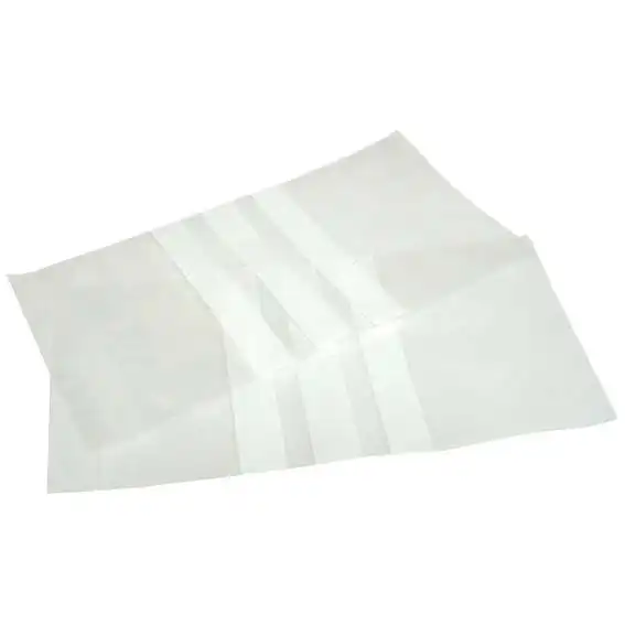 Livingstone Resealable Plastic Zip Lock Bag with 3 White Panel Clear 40 microns 100 x 180mm 1000 Box