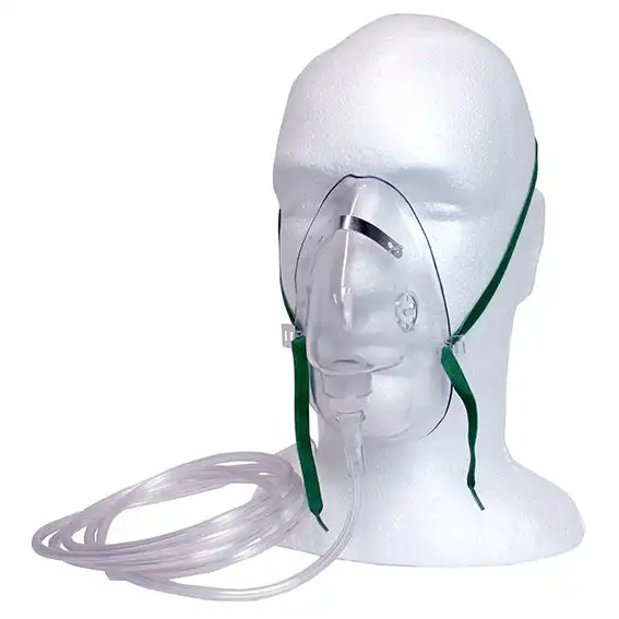 Livingstone Oxygen Mask with 2 m Oxygen Tube or Tubing Adult