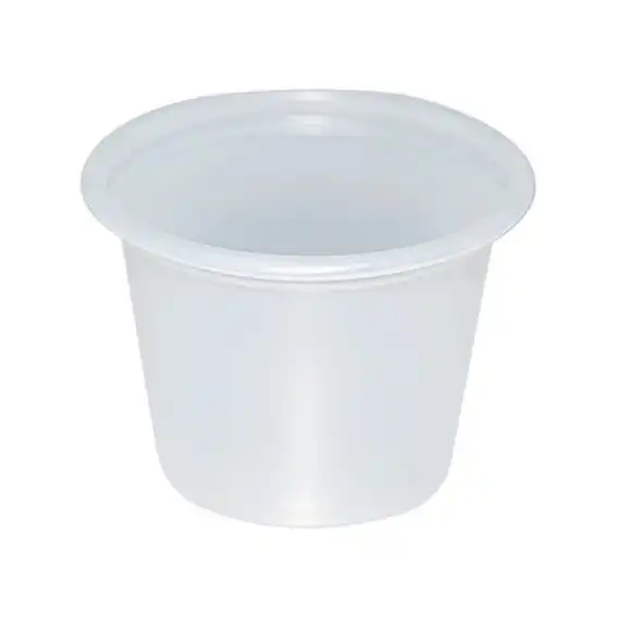 Livingstone Polypropylene Plastic Portion Cup 29.6ml 1 Ounce Capacity Clear 250 Pack