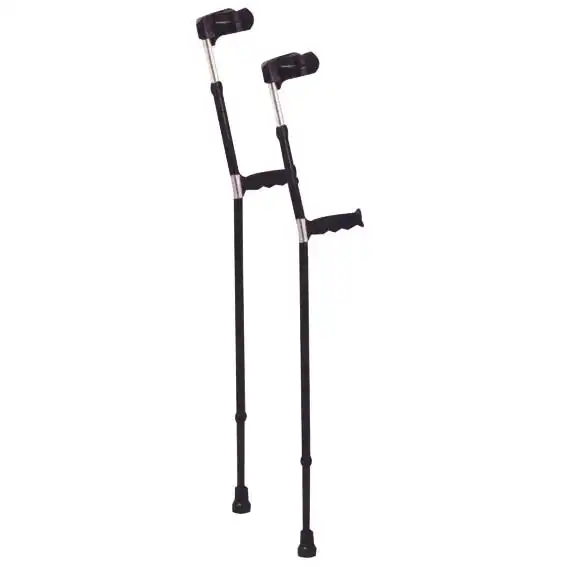 Livingstone Elbow Crutches Aluminium Adjustable Medium 66-96cm 2 Pack