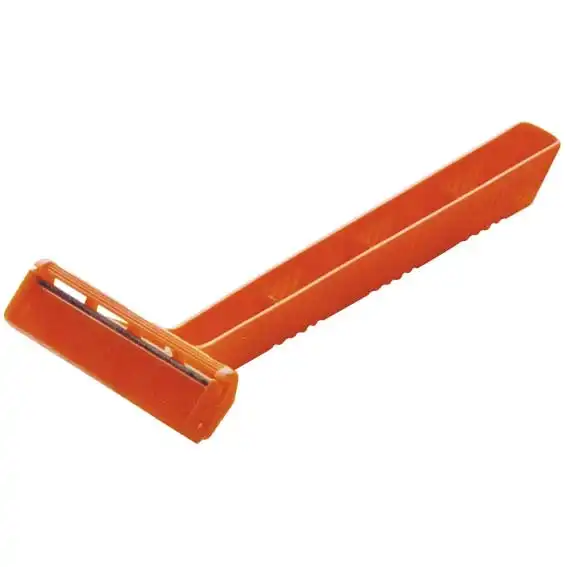 Livingstone Disposable Shaving Razors Single Blade with Handle Orange 5 Bag x20