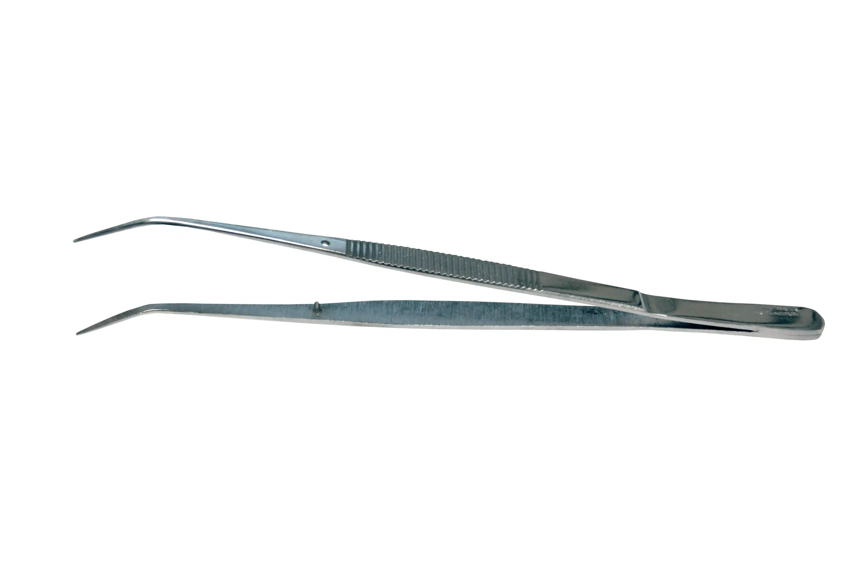 Livingstone Dental Tweezers Forceps 15cm Angled with Pin Serrated 21 Grams Stainless Steel