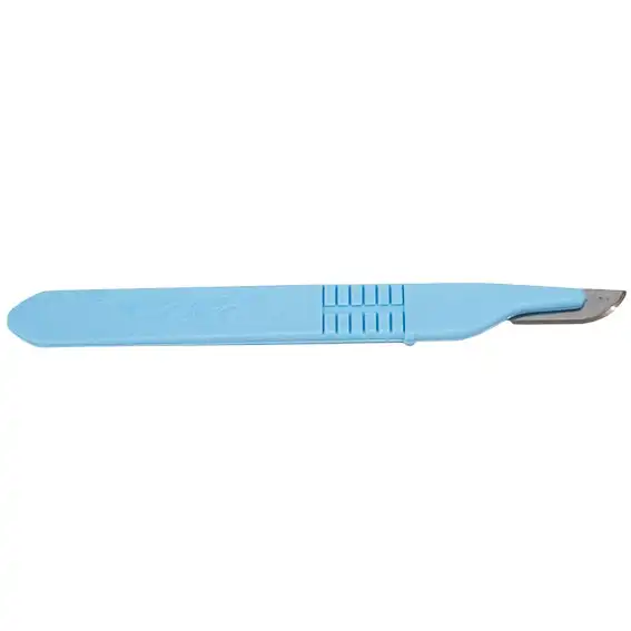 Livingstone Disposable Scalpel Stainless Steel Blade Size 20 Attached to Handle Sterile Loose