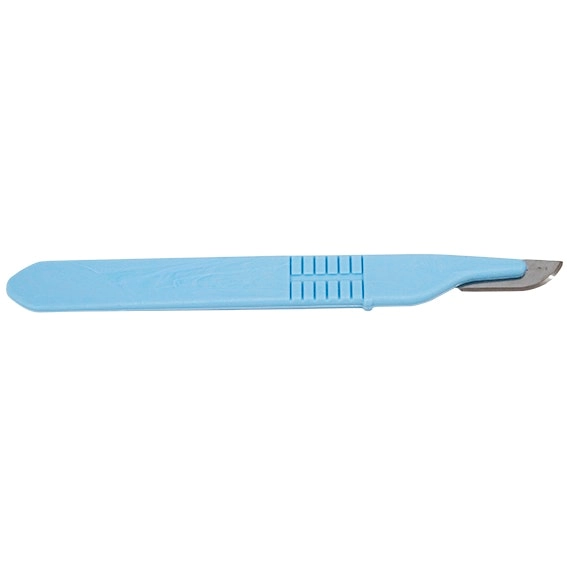 Livingstone Disposable Scalpel Stainless Steel Blade Size 20 Attached to Handle Sterile Loose