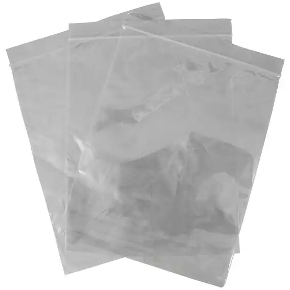 Livingstone Resealable Plastic Zip Lock Bag Clear 40 microns 250 x 300mm 100 Pack
