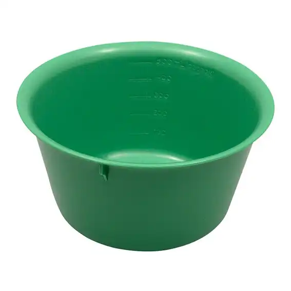 Livingstone Bowl Basin 600ml 140mm Diameter x 76mm Height Autoclavable Plastic Green 10 Carton