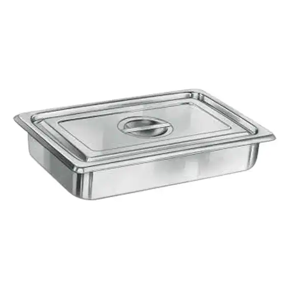 Livingstone Instrument Tray 356 x 254 mm/14 x 10in with Cover and Handle 0.5mm Thickness Grade 202