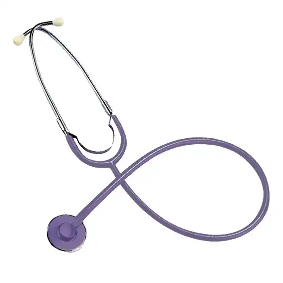 Livingstone Nurse Stethoscope Single Head Purple Tube with Purple Flat Chest Piece