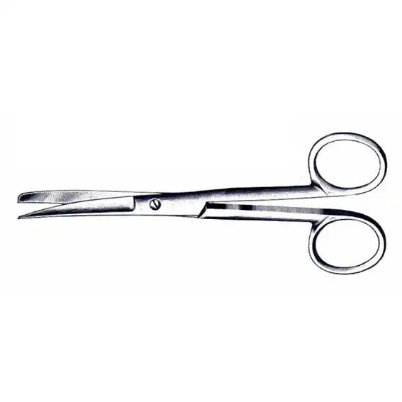 Livingstone Nurses Surgical Dissecting Scissors 13cm 30grams Sharp/Blunt Curved Stainless Steel