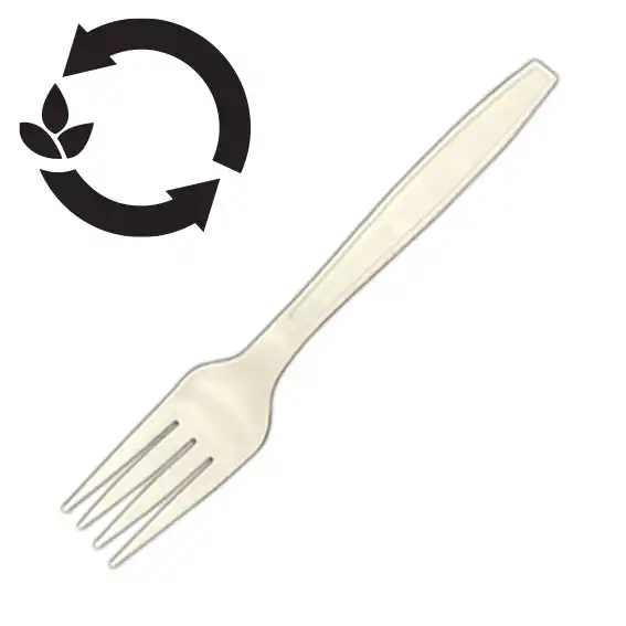 Livingstone Biodegradable Fork 70% Plant Starch + 30% PP 1000 Carton