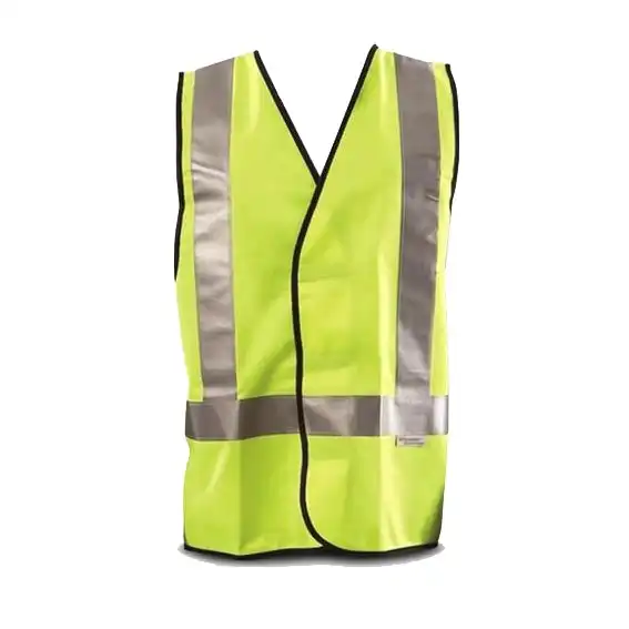 Livingstone High Visibility Safety Vest XXL H Back Reflective Pattern Yellow Day/Night Use
