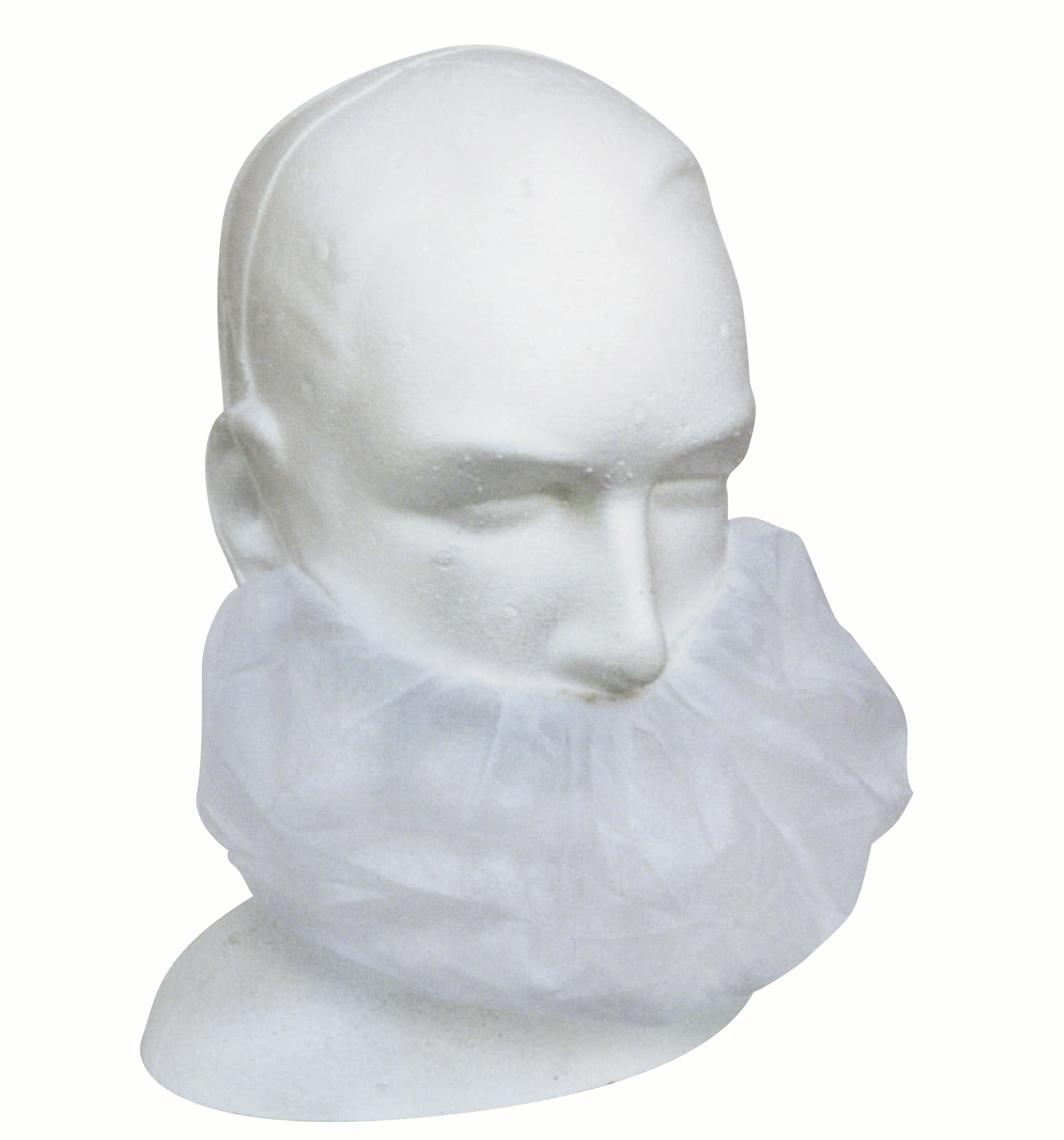 Livingstone Beard Cover Double Elastic Ear Loop White 100 Box