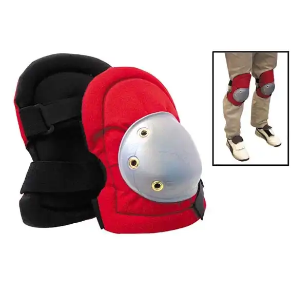 Livingstone Industrial Knee Pads with Contoured Pads in Red or Grey Pair