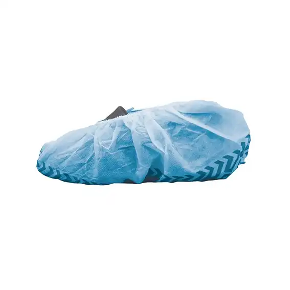 Livingstone Shoe Cover Overshoes Nonwoven Blue with Non-Skid Blue Friction Strips 1000 Carton