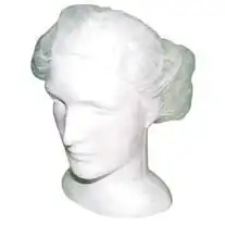 Universal Disposable Bouffant Hairnet Cap White Double Elastic 21 inches 100 Bag x10