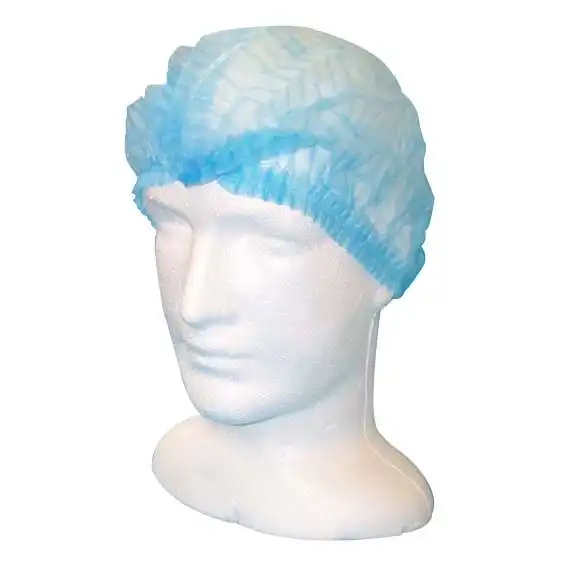 Livingstone Crimped Hairnet Cap Blue 21 Inches Double Elastic 1000 Carton