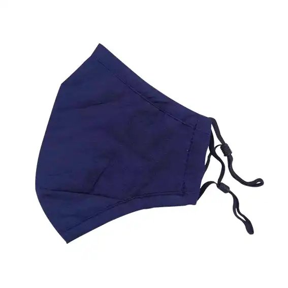 Livingstone Cloth Adult Face Mask Washable 2-Ply 24 x 14cm Blue